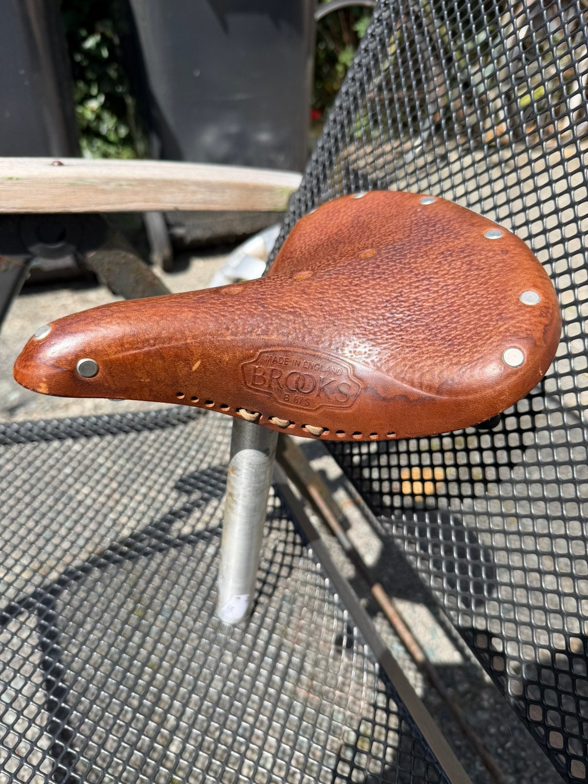 Brooks B67S leren fietszadel Honey Brown – zeer nette staat, Ophalen of Verzenden, Zo goed als nieuw