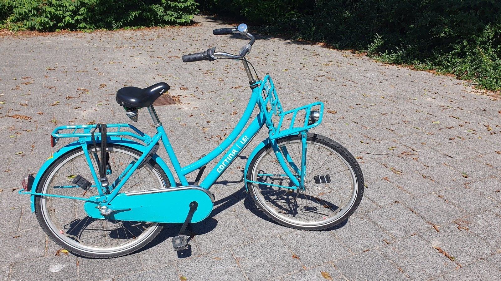 Cortina Greeny U4 Transportfiets Dames - Zeegroen 46 cm., Fietsen en Brommers, Fietsen | Dames | Damesfietsen, Terugtraprem, Gebruikt