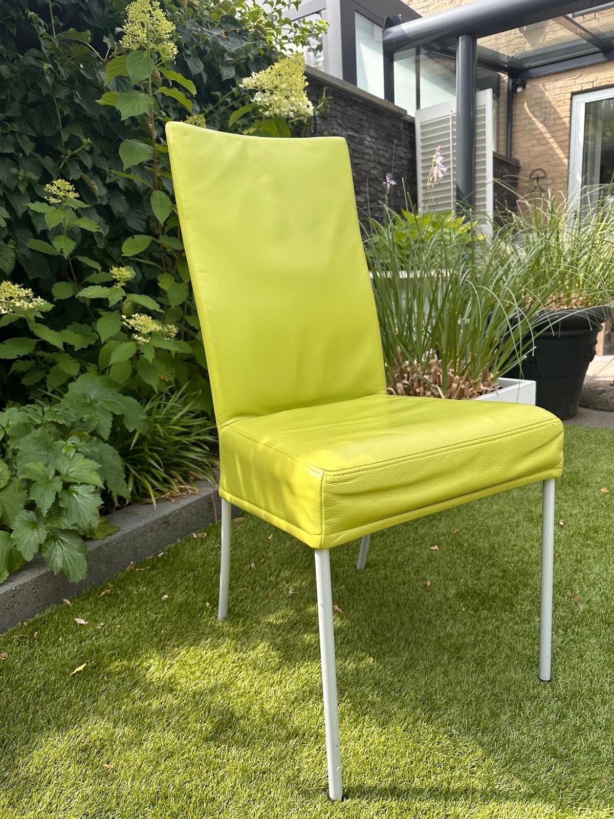 4 Brees New World stoelen - Super gave stoelen, Huis en Inrichting, Stoelen, Ophalen, Gebruikt, Overige kleuren, Leer
