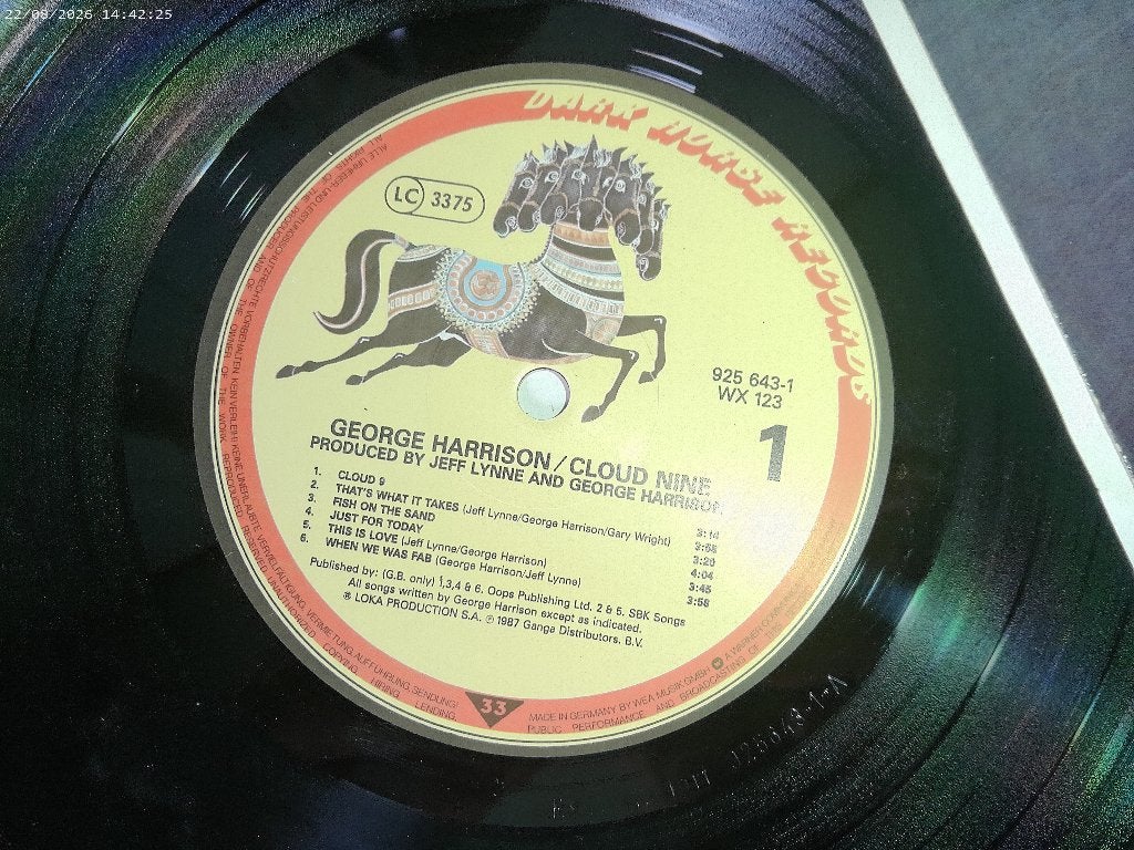 LP George HArrison ( Beatles ) - Cloud Nine, LP, Gebruikt, Fotohoes, Ophalen of Verzenden
