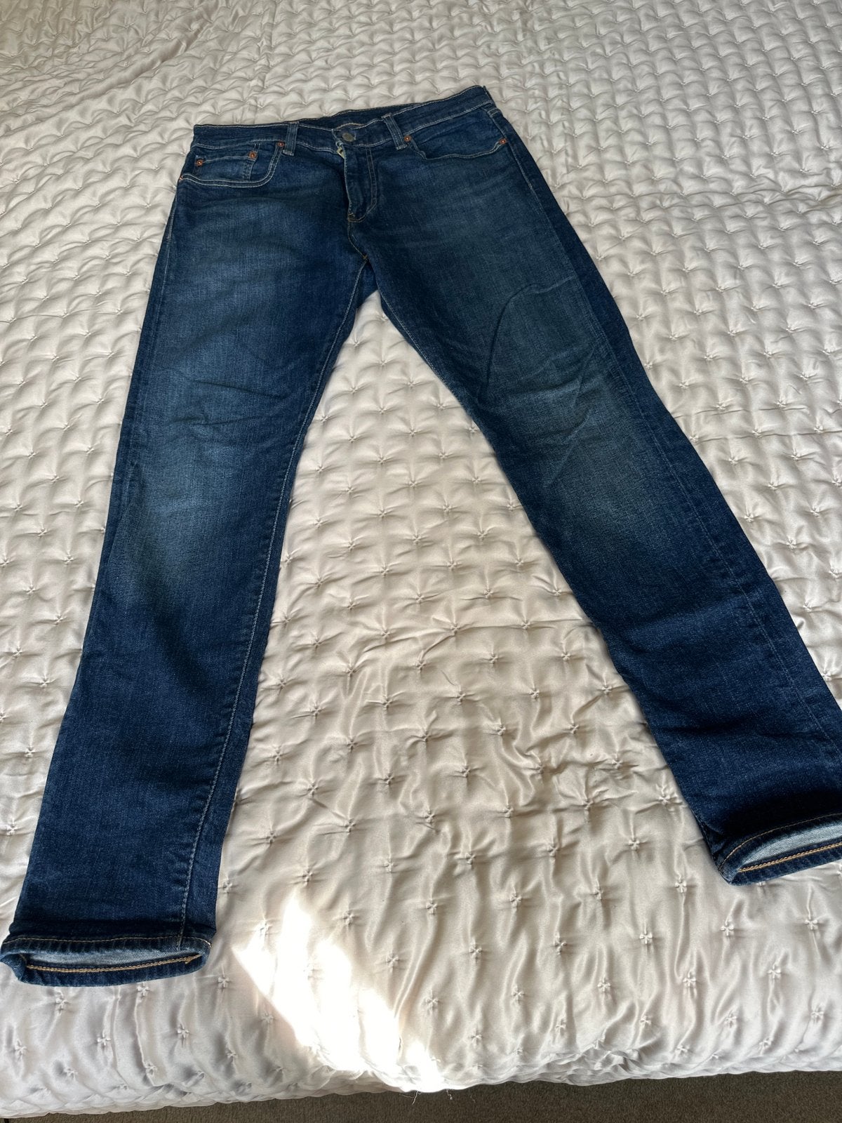 Levi's 512 Slim Taper Jeans W32 L32, Ophalen of Verzenden, Gedragen, Blauw, W32 (confectie 46) of kleiner