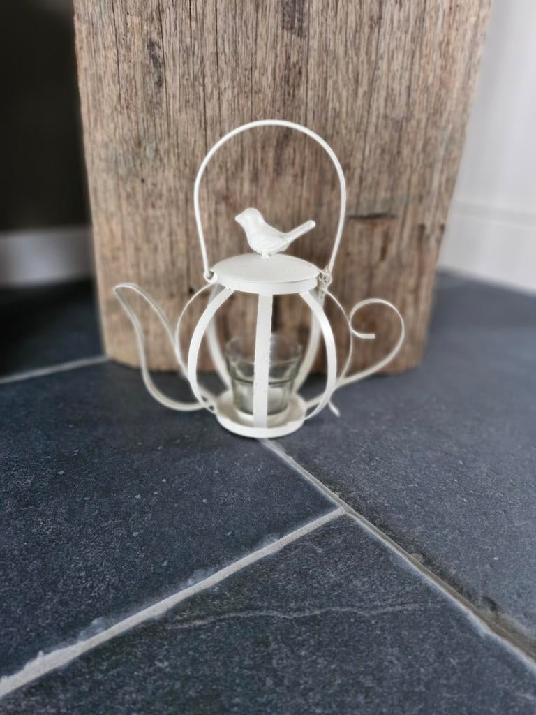 Theepot met waxinelichtje., Ophalen of Verzenden
