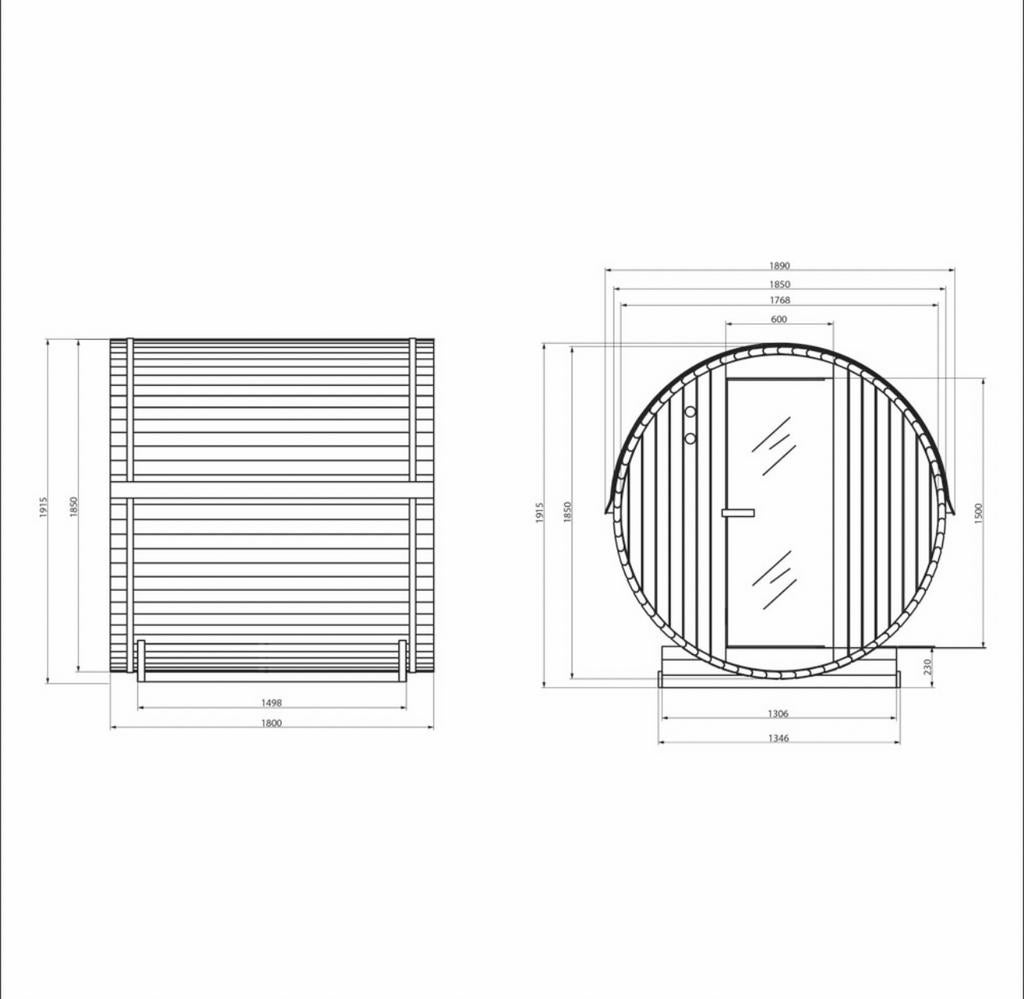 COMPLETE BARREL SAUNA | 4 PERSOONS | DIRECT LEVERBAAR, Info@inner-stillness.nl, Fins of Traditioneel, 7665VB, Inner Stillness Wellness Retreat B.V