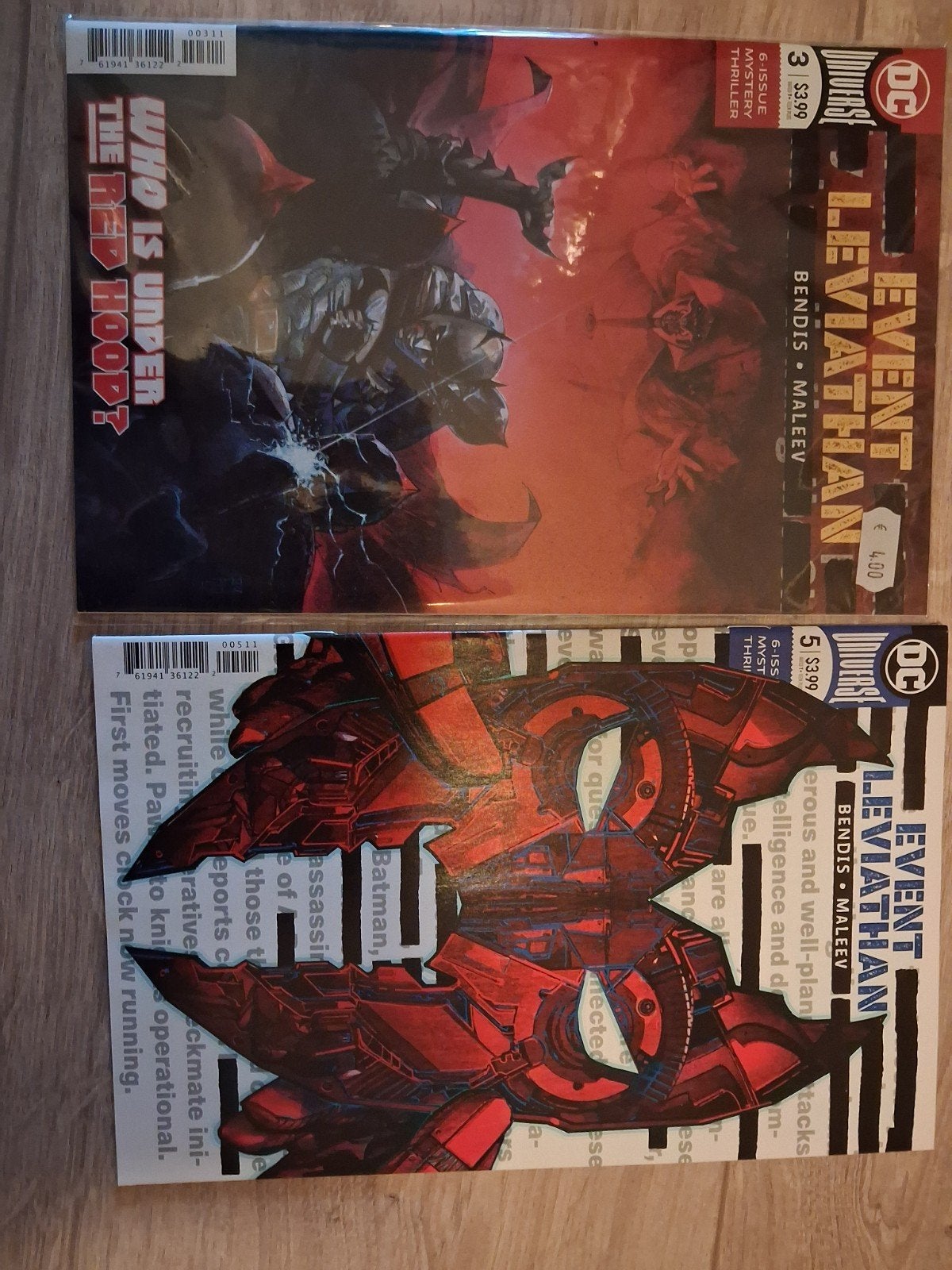 DC Event Leviathan - Nummers 3 en 5 (Engels), Ophalen of Verzenden, Zo goed als nieuw, Bendis, Maleev