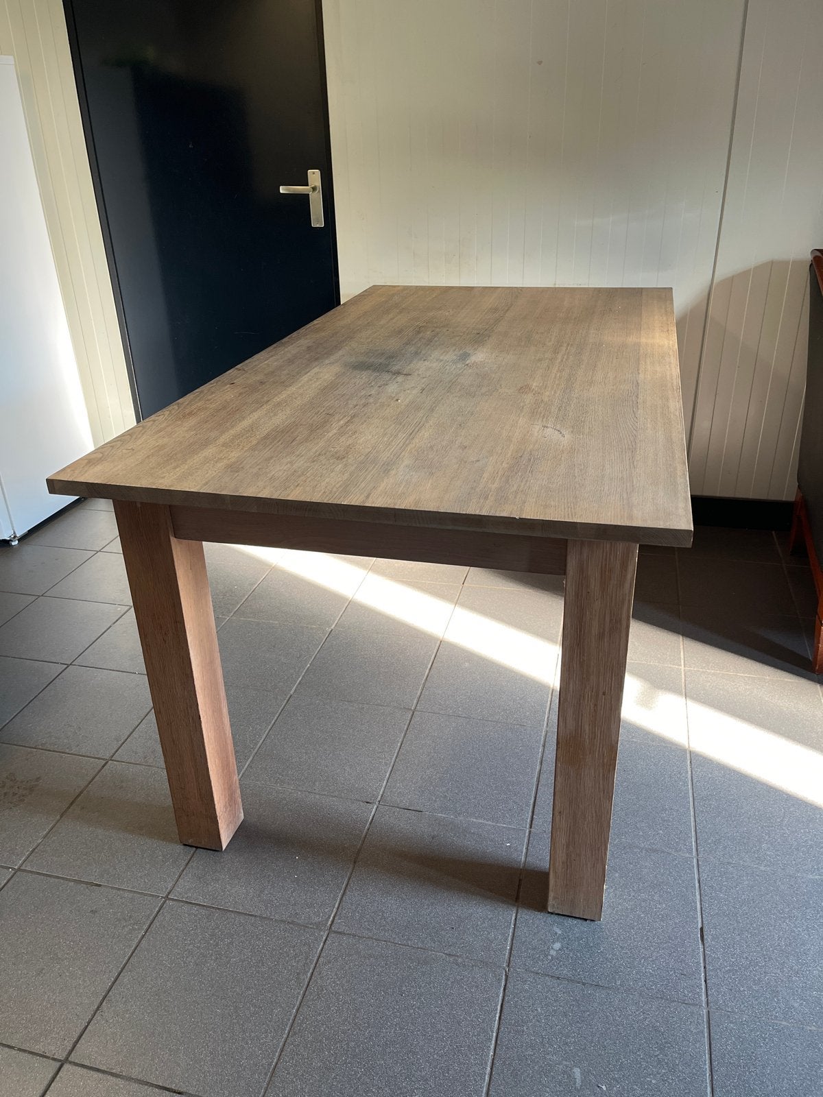 Houten eettafel 165x90x78 - Opknapper, Ophalen, Gebruikt, 50 tot 100 cm, 150 tot 200 cm