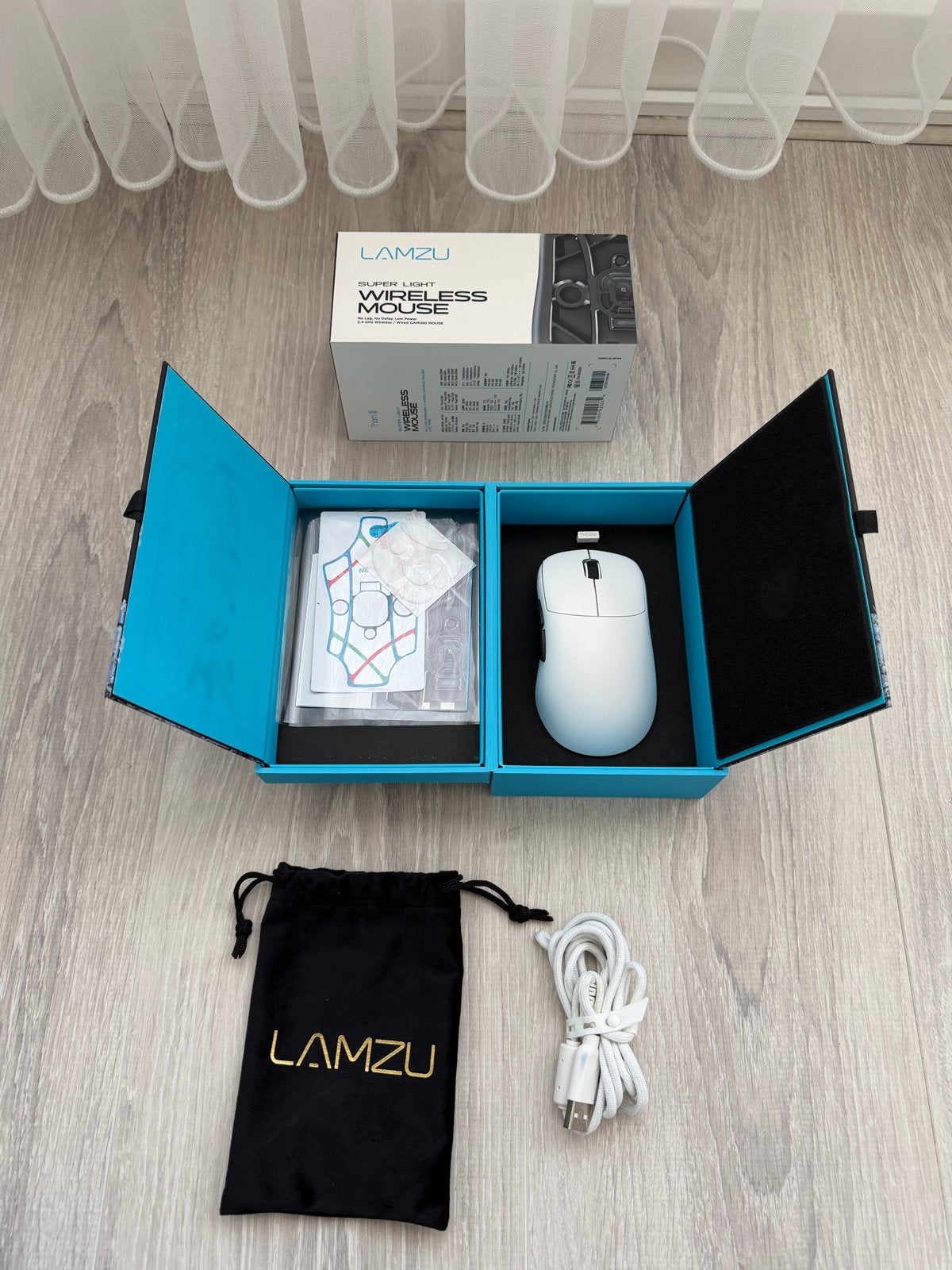 Lamzu Thorn Superlight, Computers en Software, Muizen, Zo goed als nieuw, Muis, Rechtshandig, Draadloos, Gaming muis, Ophalen of Verzenden
