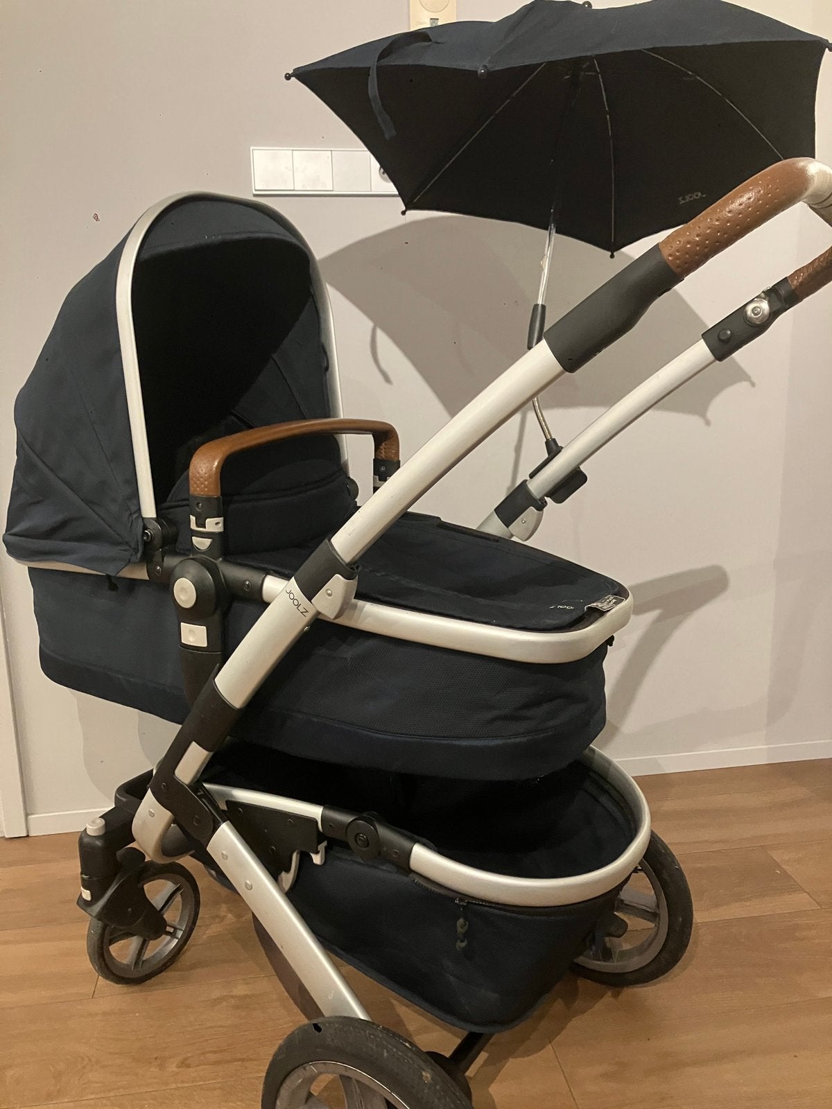Joolz Geo blauw combiwagen, Kinderen en Baby's, Gebruikt, Verstelbare duwstang, Combiwagen, Ophalen