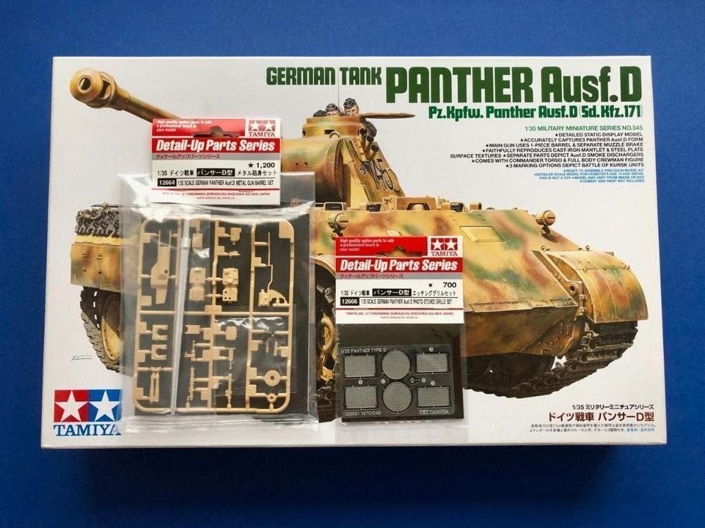 Tamiya 35345 panther super set 1/35 pe loopje 12666 12664, Verzenden, 1:32 tot 1:50, Nieuw, Italeri