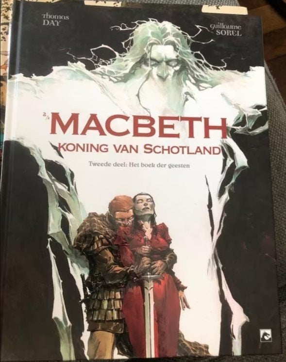het boek der geesten macbeth koning van Schotland hardcover, Eén stripboek, Ophalen of Verzenden, Zo goed als nieuw