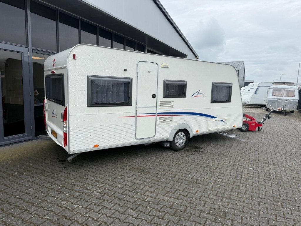 Bürstner Averso 500 TL 2 Aparte bedden 205cm Rondzi, Caravans en Kamperen, Standaardzit, Lengtebed, Bedrijf, Schokbreker