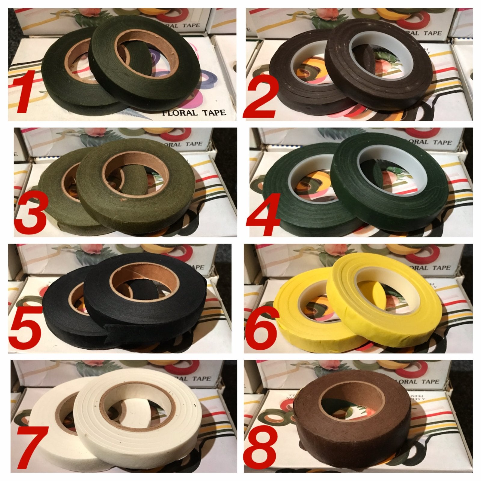 Bloementape / Floral tape - Diverse kleuren, Ophalen, Nieuw, Meerkleurig, Knutselmateriaal