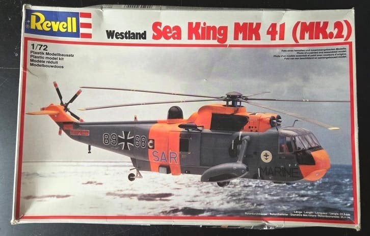 Revell  Westland Sea King Mk 41 (Mk.2) 1:72, Hobby en Vrije tijd, Modelbouw | Vliegtuigen en Helikopters, 1:72 tot 1:144, Ophalen of Verzenden