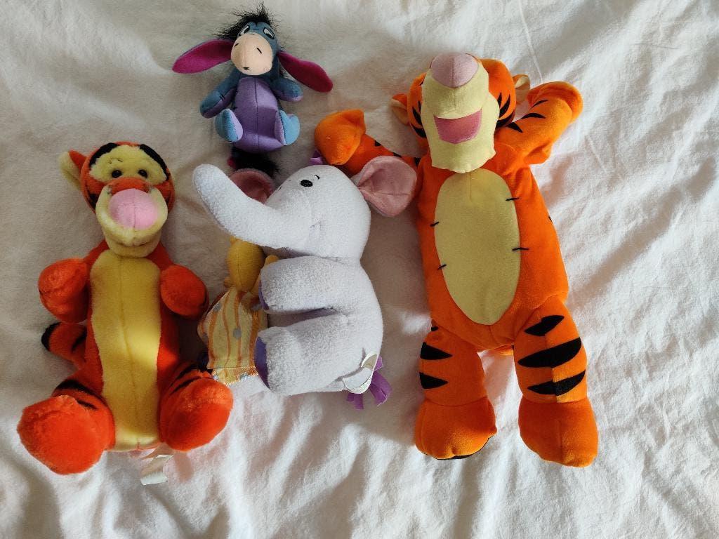 Pluche figuren uit het HonderdBunderbos / Winnie the Pooh, Overige karakters, Ophalen, Gebruikt, Overige typen