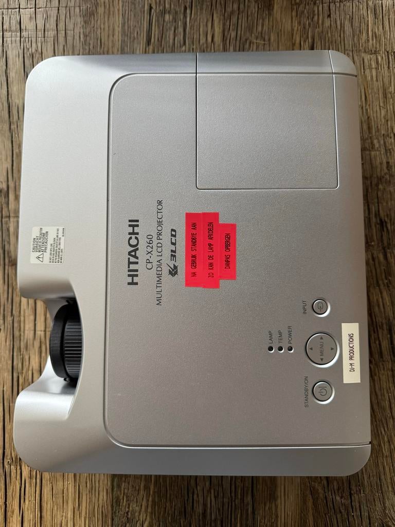 Hitachi Beamer CP-X260 met reservelamp en afstandsbediening, Ophalen of Verzenden, Overige soorten, Overige typen
