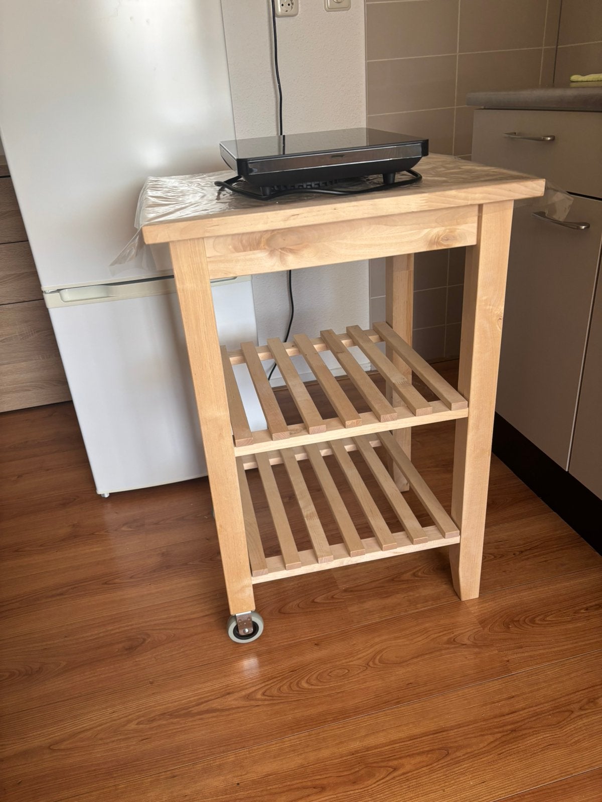 Trolley met inductieplaat, Ophalen, Gebruikt, 50 tot 100 cm, 25 tot 50 cm