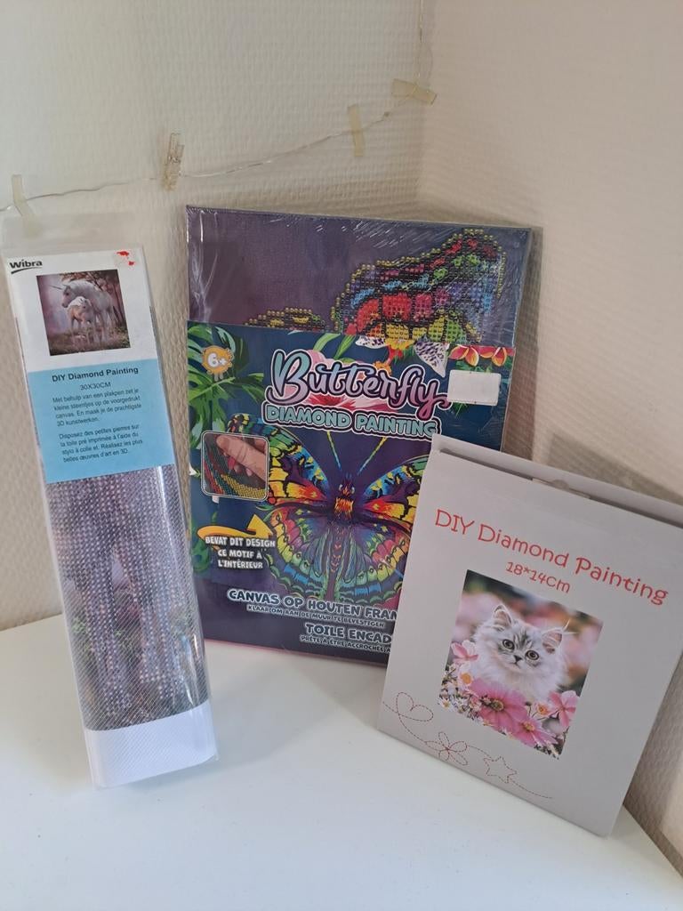 Diamond painting, Dieren, Nieuw, Ophalen of Verzenden, Kunststof