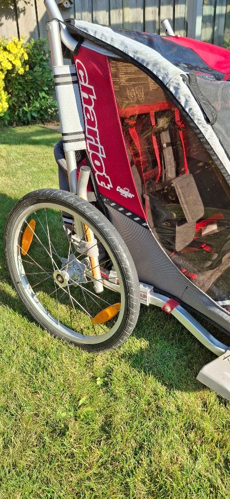 Thule Chariot Cougar 2 II fietskar met 2 koppelstukken, Ophalen, Gebruikt, Vering, 20 tot 40 kg