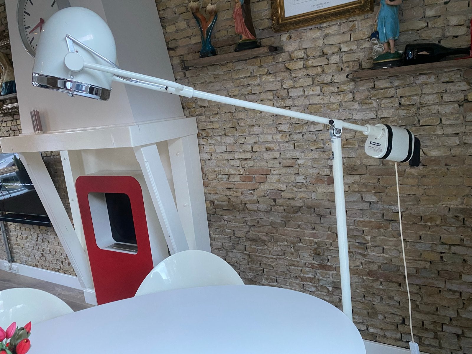Vintage Hanau HanauLux vloerlamp op Statief, Ophalen of Verzenden