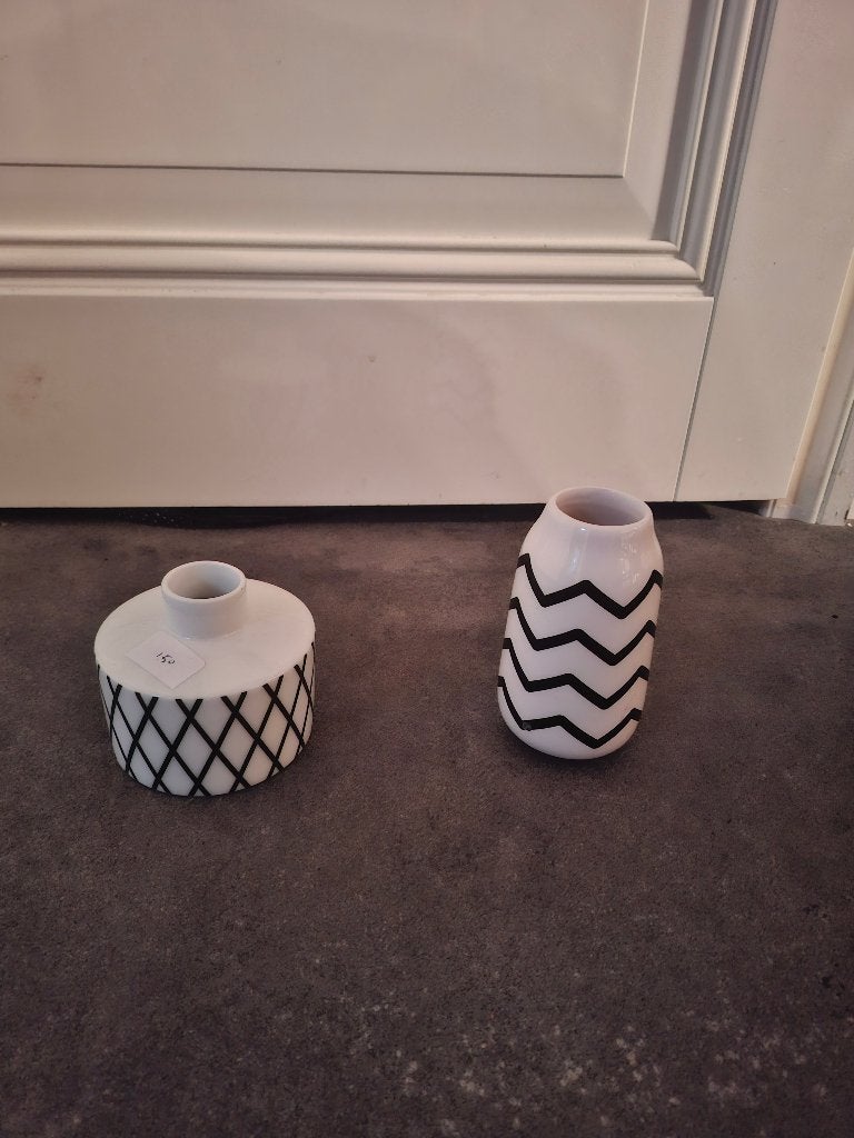 vaasjes, Ophalen, Wit, 14 cm, Nieuw