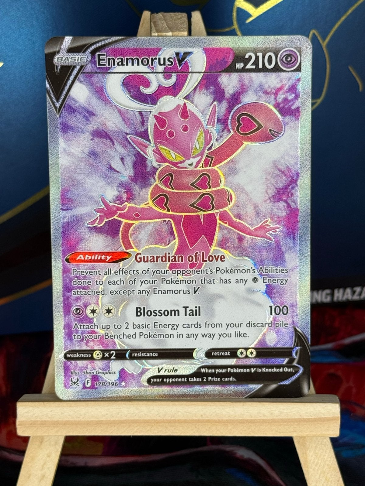 Enamorus V #178 | Pokemon Lost Origin, Ophalen of Verzenden, Zo goed als nieuw, Losse kaart, Foil