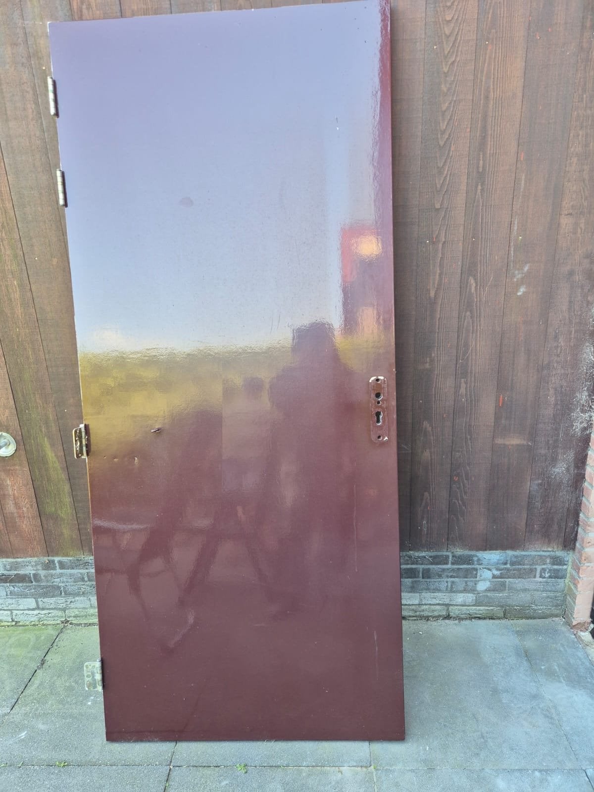 Buitendeur te koop, Ophalen, Gebruikt, 80 tot 100 cm, Buitendeur