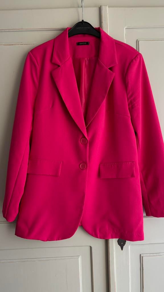 Mooie rose colbert XL, Verzenden, Zo goed als nieuw, Maat 42/44 (L), Roze