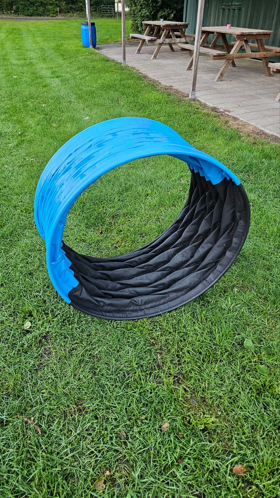 Agility tunnel, Ophalen