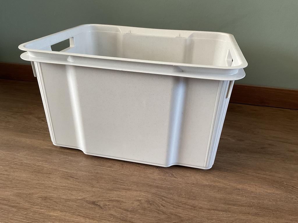Opbergbak +/- 30 liter-  Boodschappenkrat, Ophalen of Verzenden, Zo goed als nieuw