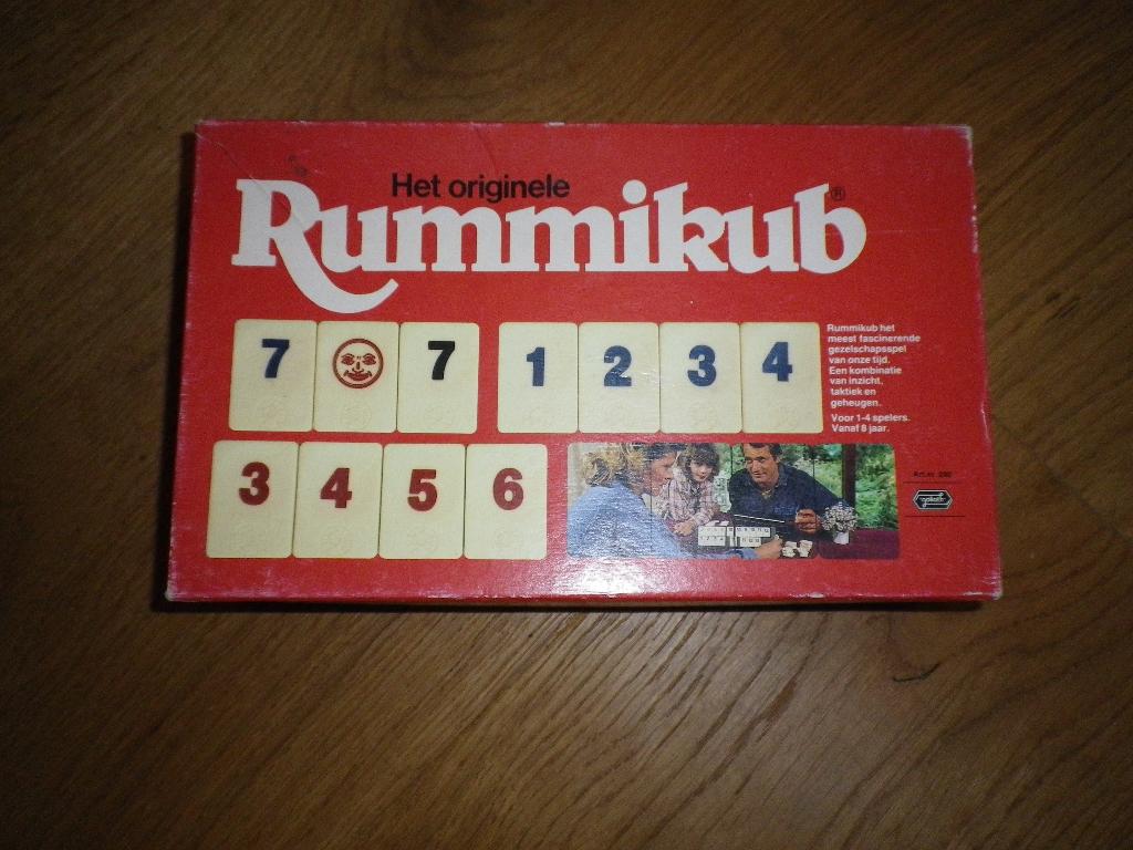 Rummikub kleine rode doos, Ophalen of Verzenden, Gebruikt, Goliath