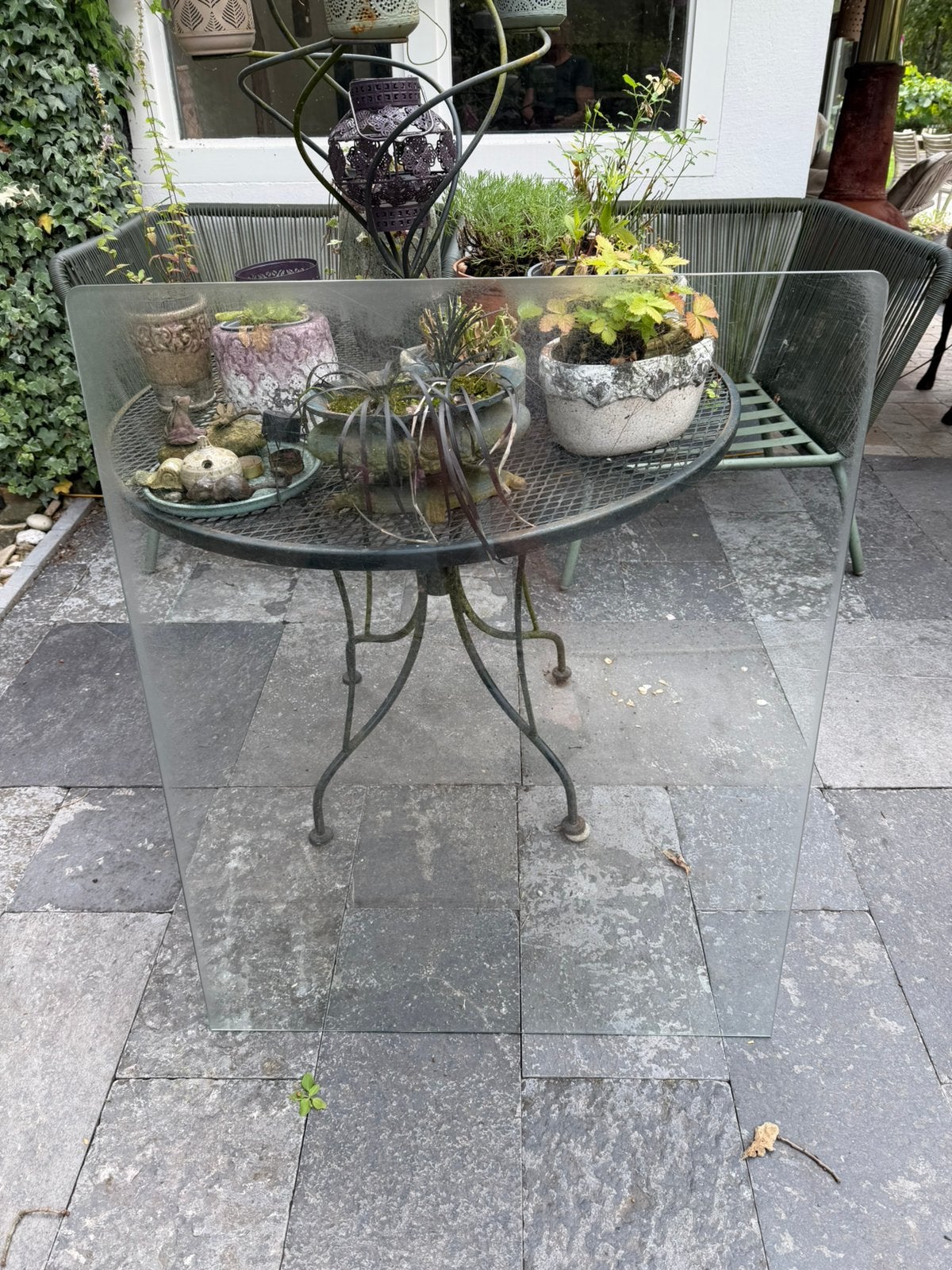 Glasplaat 80 x 100 cm oa voor onder houtkachel, Ophalen, Vrijstaande haard, Houthaard