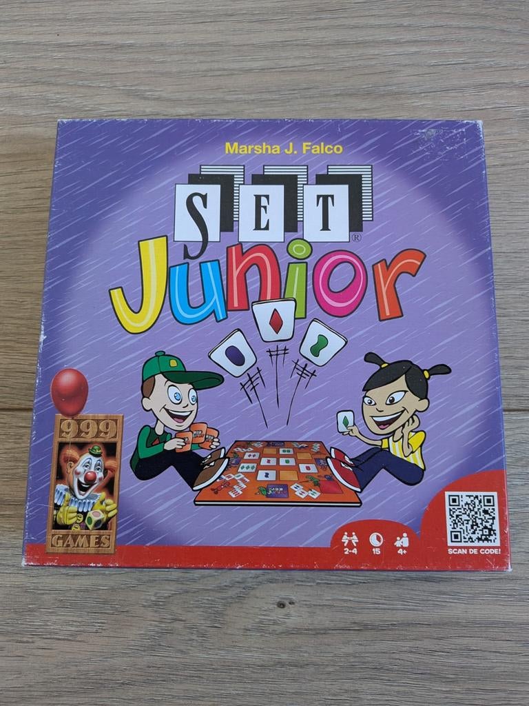 SET Junior Bordspel, Een of twee spelers, Ophalen of Verzenden, Gebruikt, 999 Games