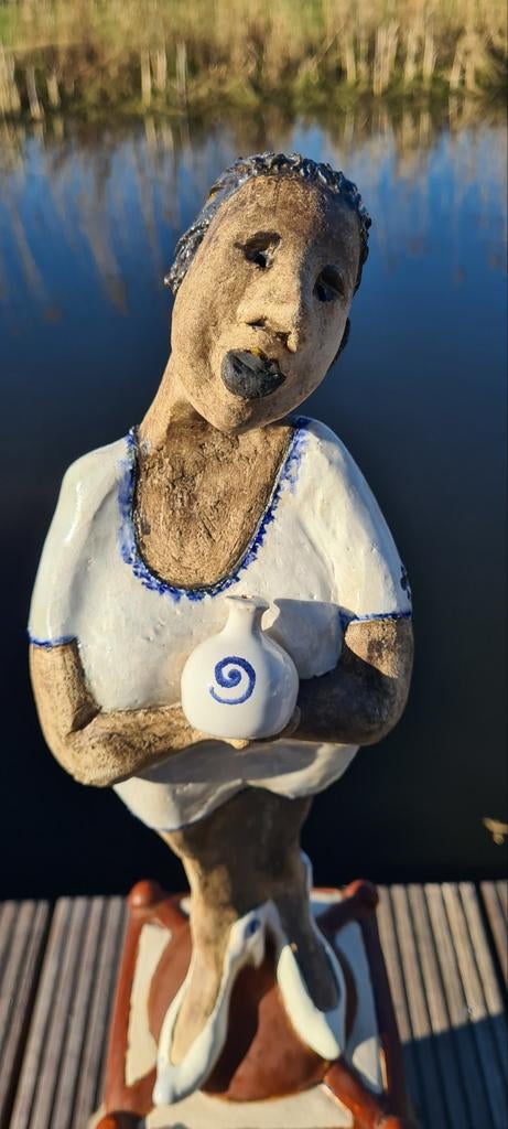 Keramiek beeld van Marja Verkerk-Smit, Antiek en Kunst, Kunst | Beelden en Houtsnijwerken, Ophalen