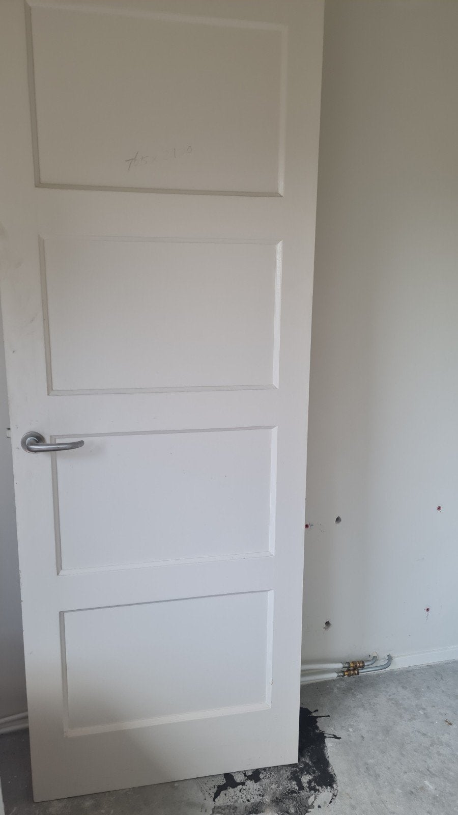 Bruynzeel viervlaks jaren '30 binnendeur 211 x 76,5 cm, Ophalen, Gebruikt, Minder dan 80 cm, Binnendeur