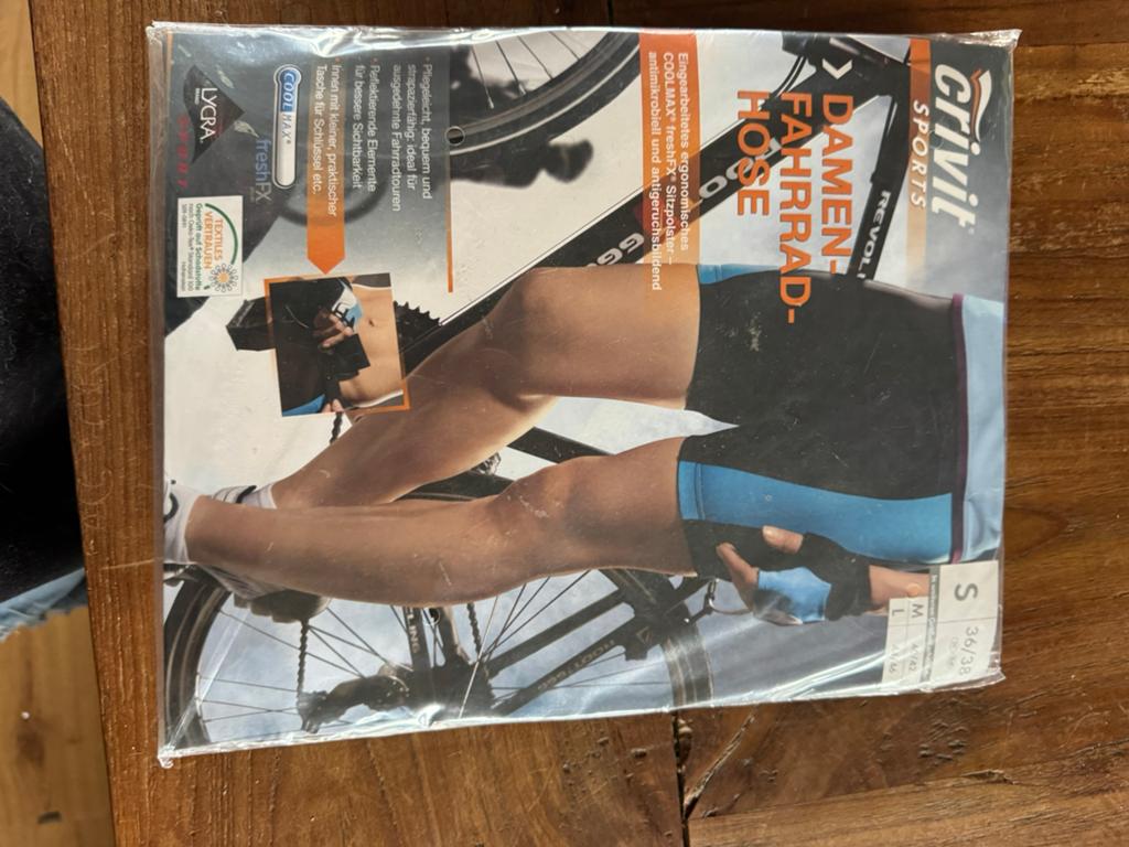 Crivit Dames Fietsbroek met Zitkussen - Maat S (36/38), Fietsen en Brommers, Fietsaccessoires | Fietskleding, Nieuw, Dames, Onderkleding