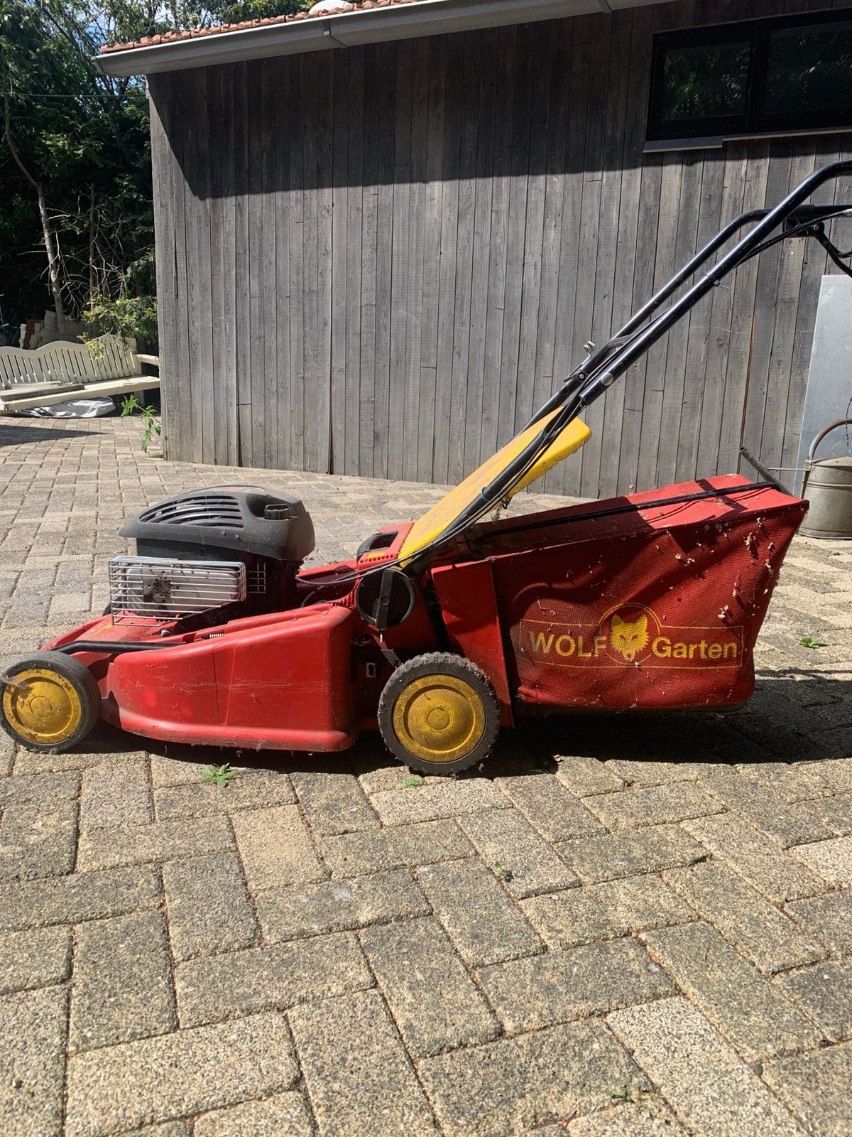 Wolf garten met B&S motor, Ophalen, Cirkelmaaier, Gebruikt, 40 t/m 49 cm