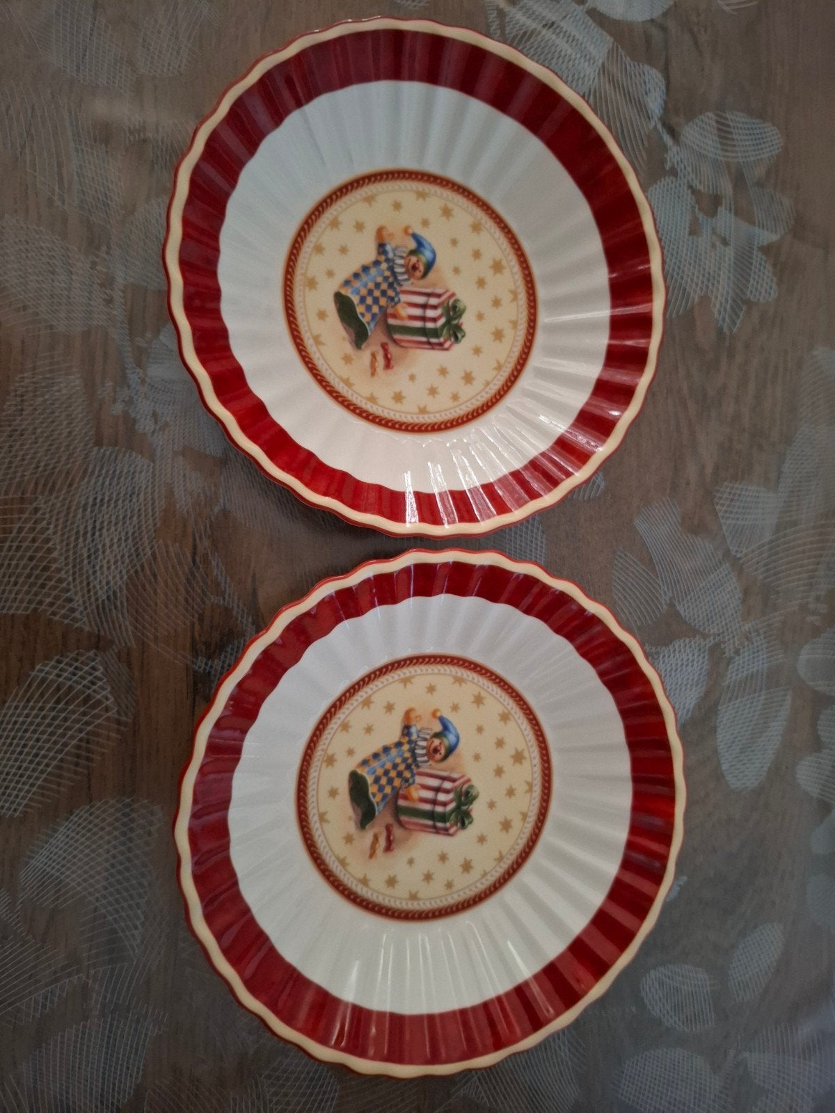 Villeroy & Boch Toy's Delight Kerstborden (2 stuks), Villeroy & Boch, Ophalen of Verzenden, Zo goed als nieuw, Bord(en)