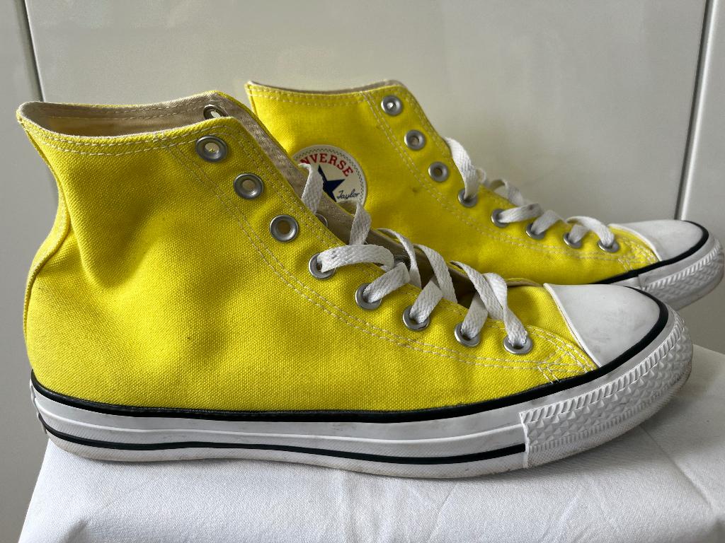 All Star - Converse - Uniek Zomers Geel mt 42, Overige kleuren, Ophalen of Verzenden, Converse All Star, Sneakers of Gympen