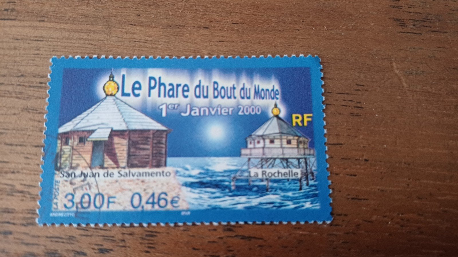Frankrijk,  2000, Phare du Bout du Monde, Ophalen of Verzenden, Gestempeld