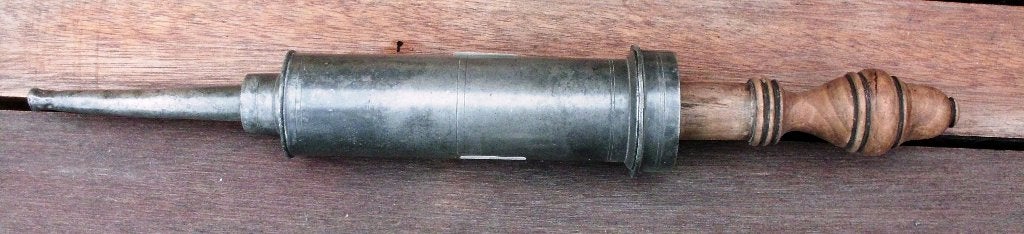 Franse antieke tinnen klysma 1880 eeuw ., Antiek en Kunst, Antiek | Tin, Ophalen of Verzenden