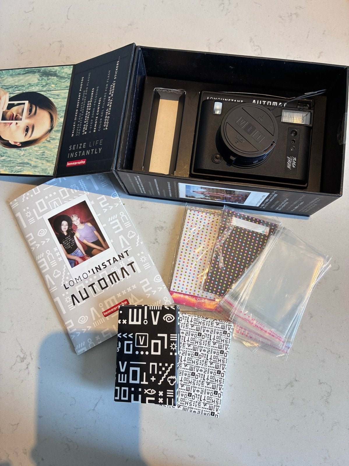 Lomo'Instant Automat camera - Zo goed als nieuw, Ophalen of Verzenden, Zo goed als nieuw, Polaroid, Overige Merken