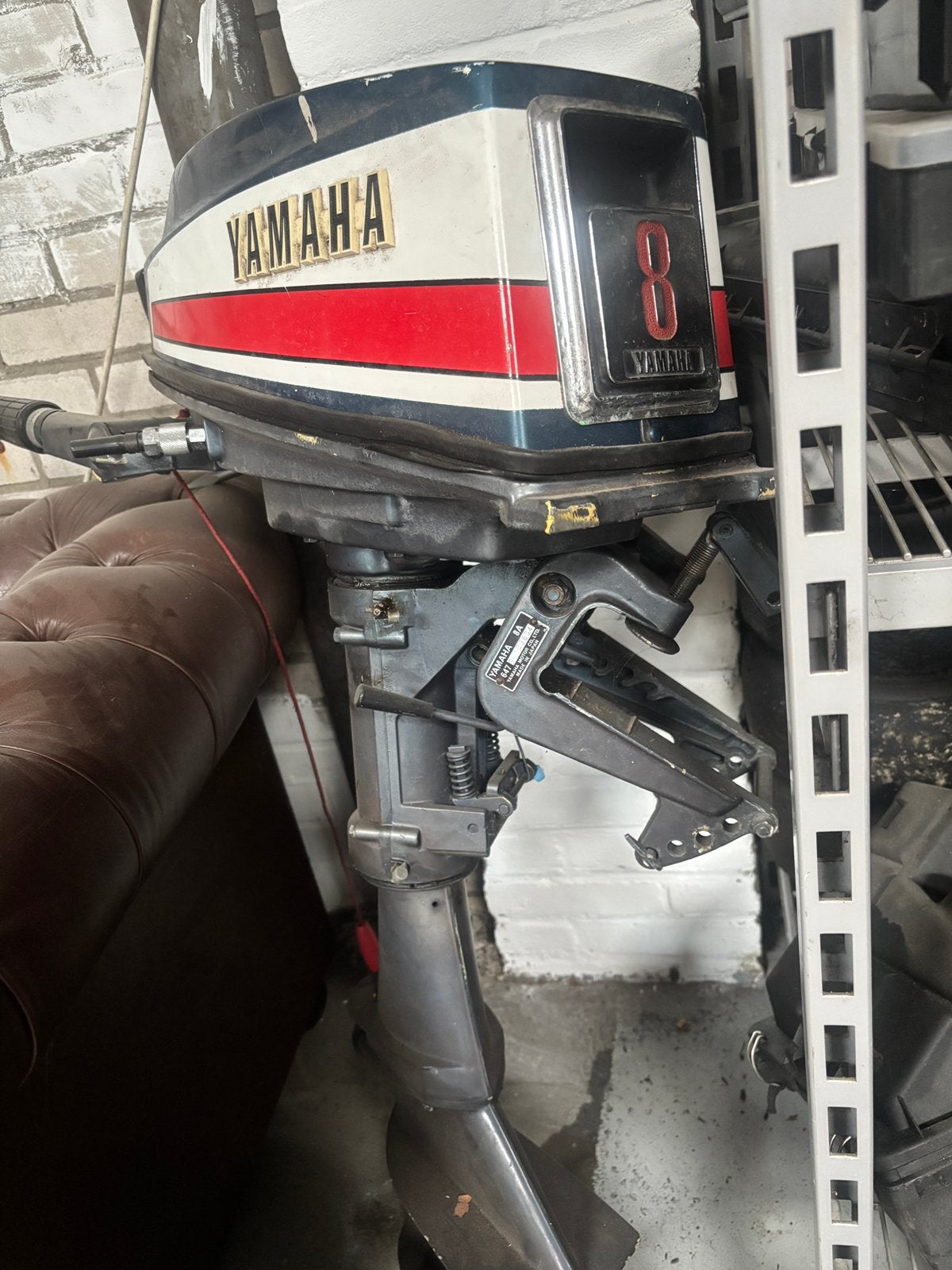 Yamaha 8pk buitenboord motor kortstaart, Ophalen, Gebruikt, Benzine, 5 tot 10 pk