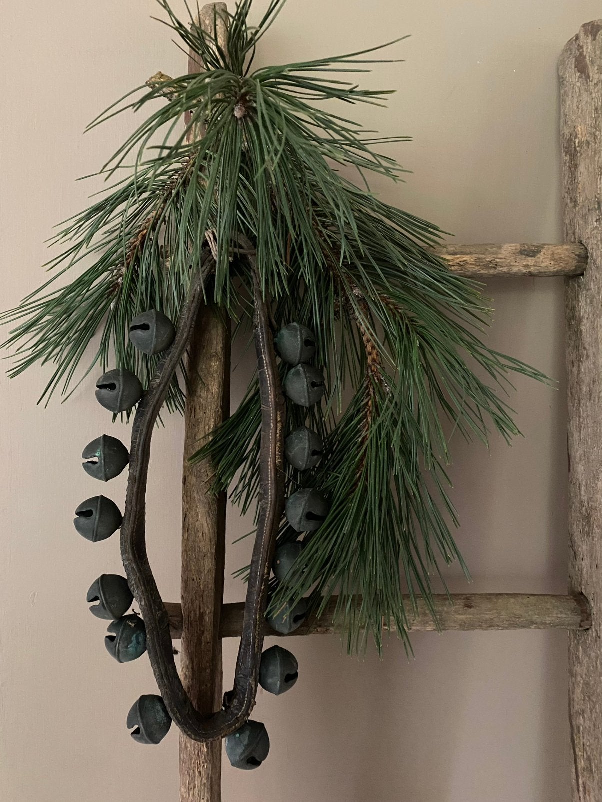 Antiek franse bellenband, brons bellen, kerst decoratie, Ophalen of Verzenden