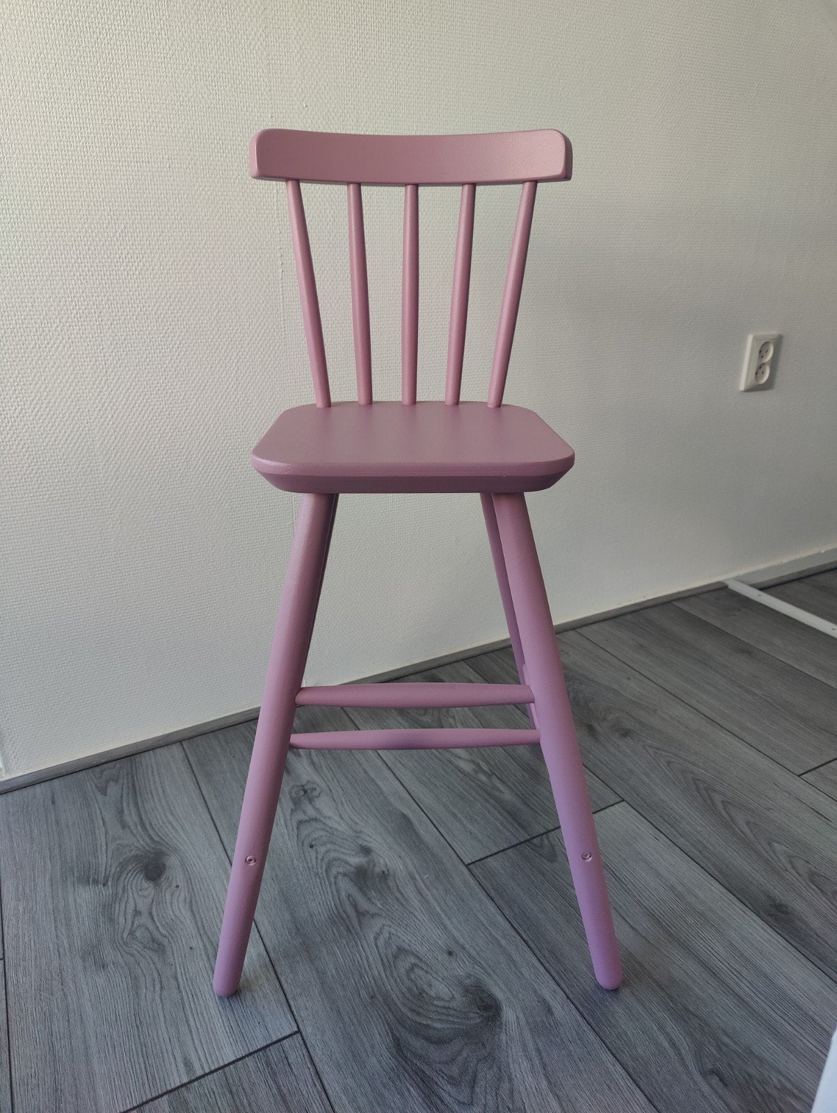 Ikea Agam hoge kinderstoel eetkamer peuter vintage oud roze, Ophalen of Verzenden, Overige typen