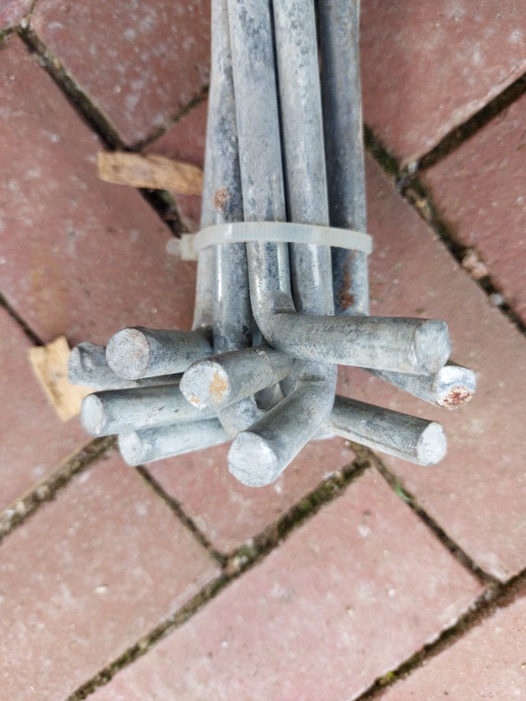 11 Muurplaatankers M10 X 30 CM GEBRUIKT, Ophalen of Verzenden, Gebruikt, IJzer