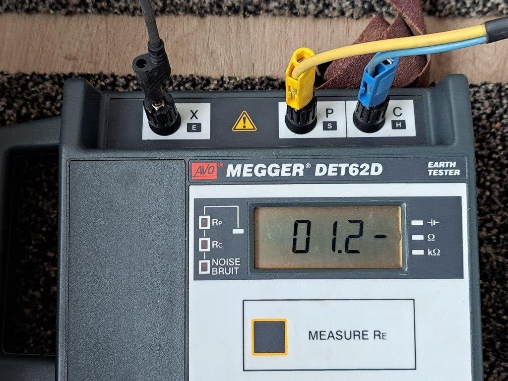 Aardweerstandsmeter MEGGER  DET 62D, Doe-het-zelf en Verbouw, Meetapparatuur, Ophalen of Verzenden, Gebruikt, Elektriciteit