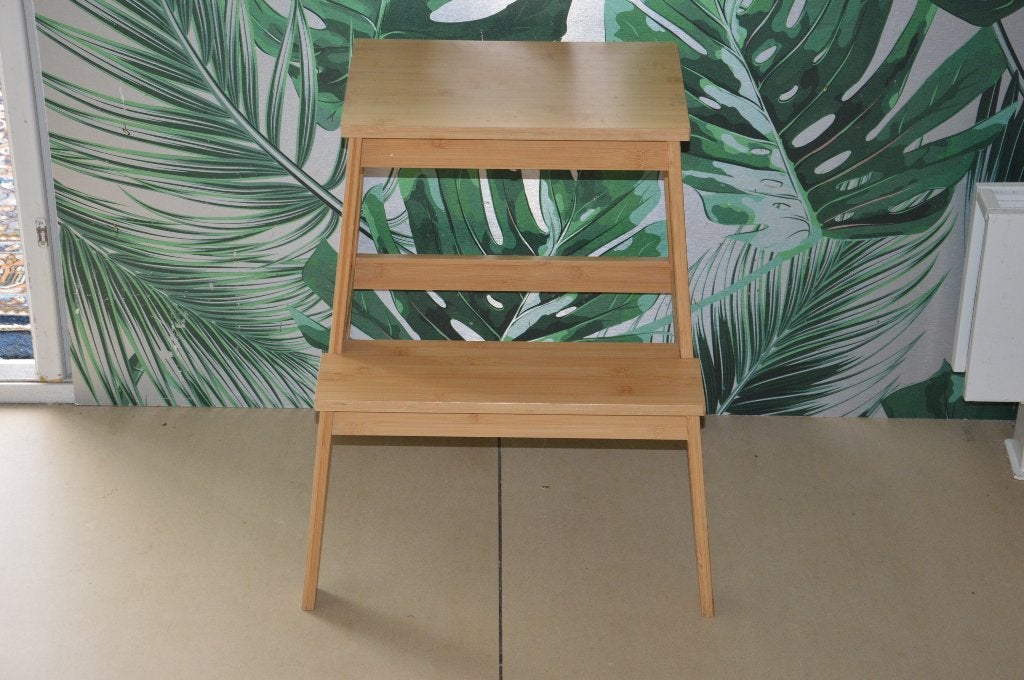 IKEA TENHULT Opstapkruk, 43x40x50 cm, Bamboe hout, Huis en Inrichting, Krukjes, Ophalen of Verzenden, Gebruikt, Hout
