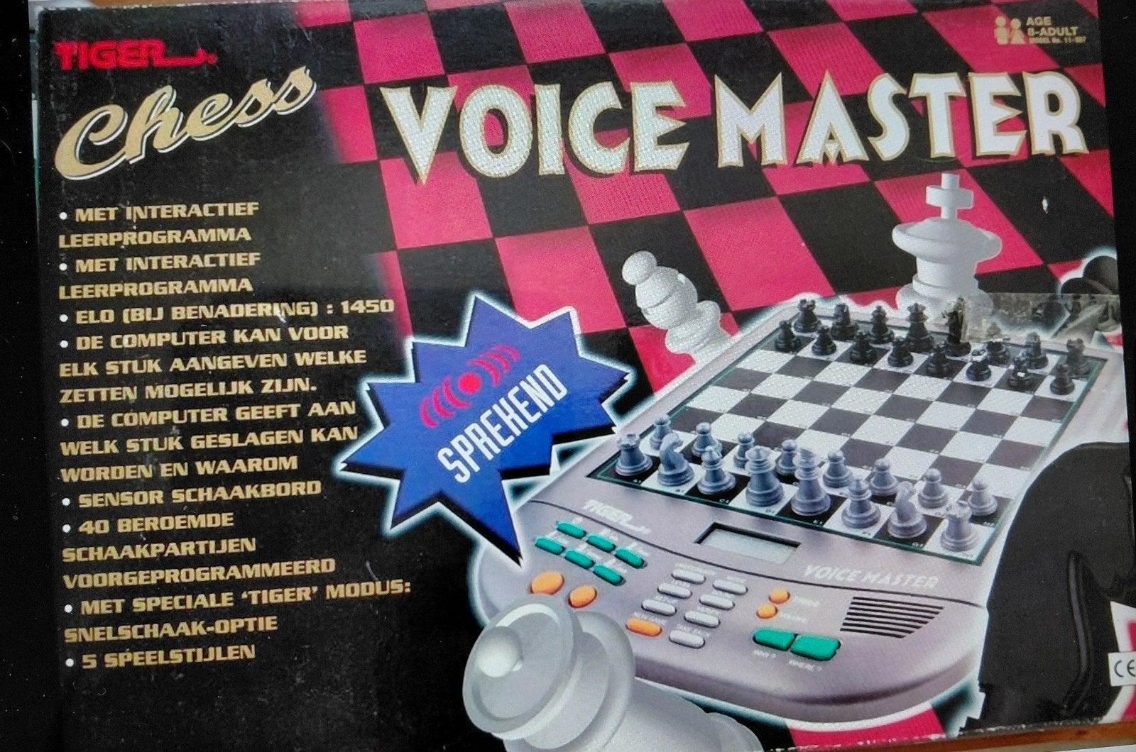 Schaken elektronisch Chess voice Master, Hobby en Vrije tijd, Ophalen of Verzenden, Zo goed als nieuw