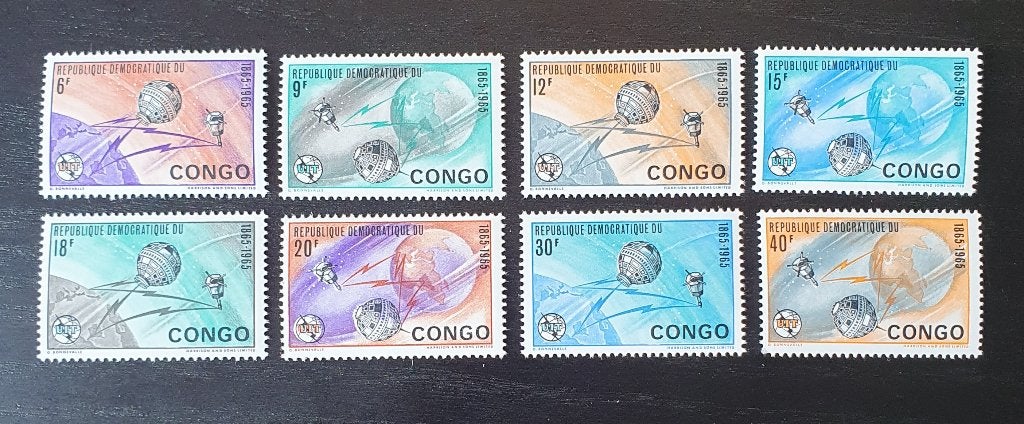 Congo 1965 Ruimtevaart Michel 227-234 postfris, Postzegels en Munten, Verzenden, Postfris, Overige thema's