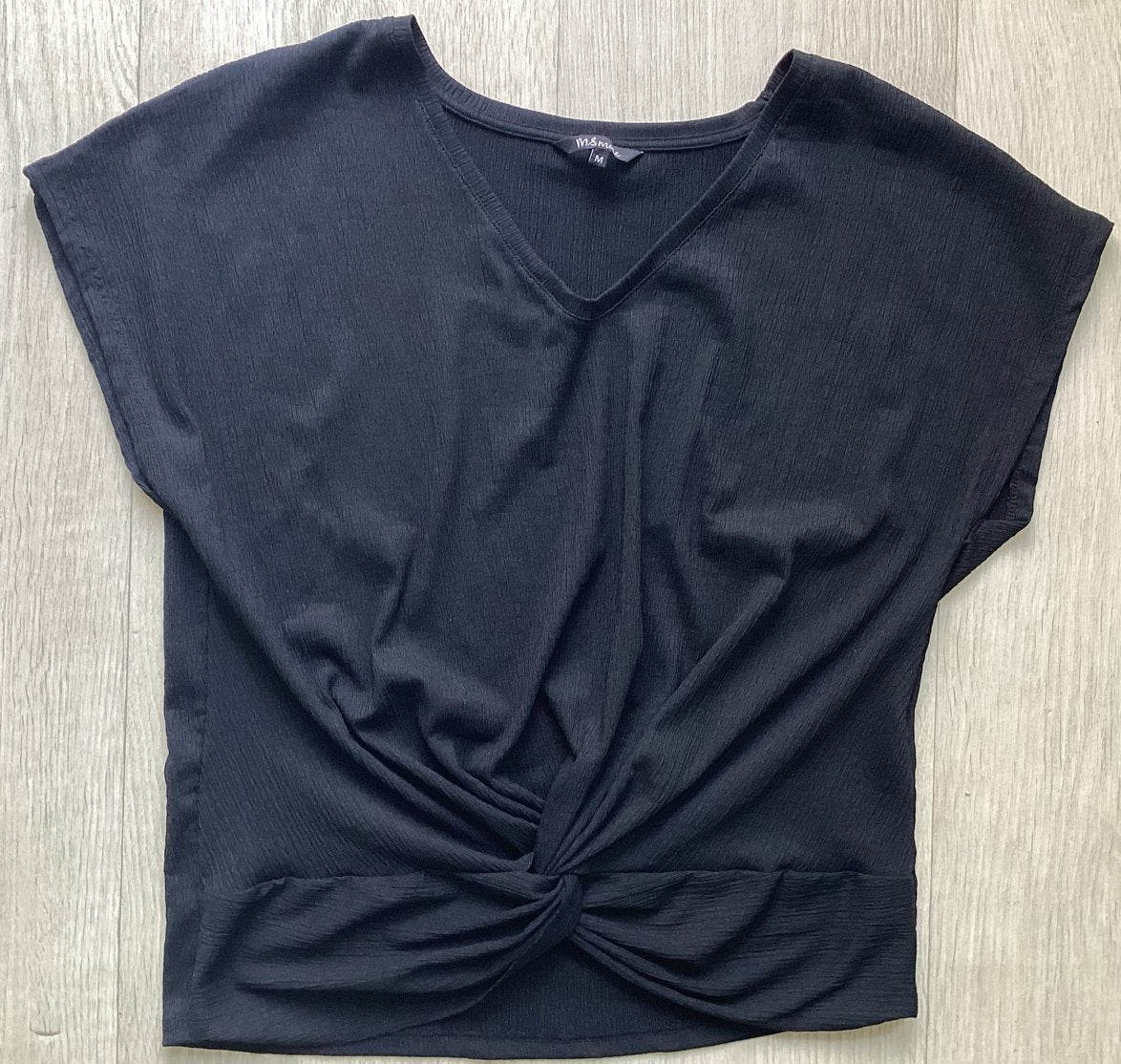 Zwart shirt / top Maat M van MS mode, Maat 38/40 (M), Zwart, Ophalen of Verzenden, Zo goed als nieuw