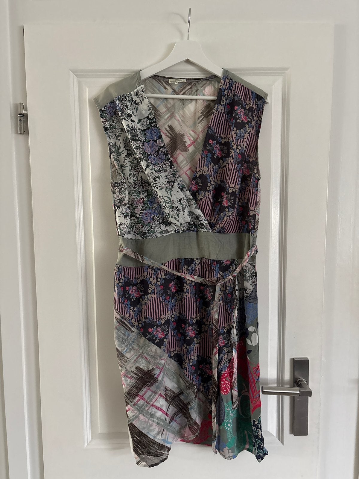 Dept jurk met bloemenprint en patchwork, Kleding | Dames, Ophalen of Verzenden, Gedragen, Meerkleurig, Boven de knie